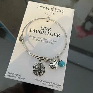 Charm bracelet - live laugh love